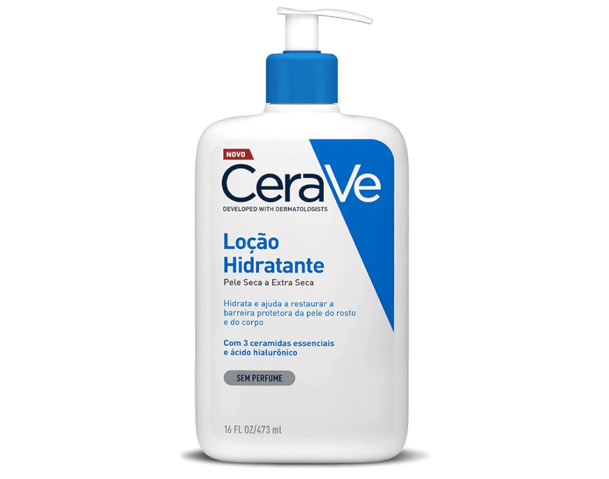CeraVe, Loção Hidratante Corporal, com textura Fluida e Ácido Hialurônico