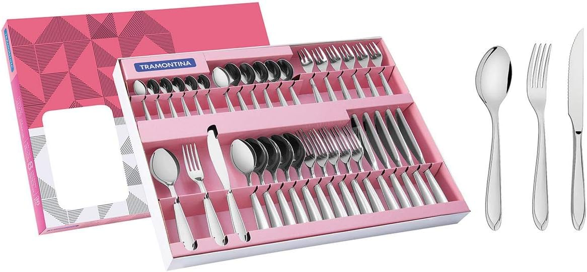 Faqueiro Aço Inox com Faca para Churrasco com 36 Peças Tramontina
