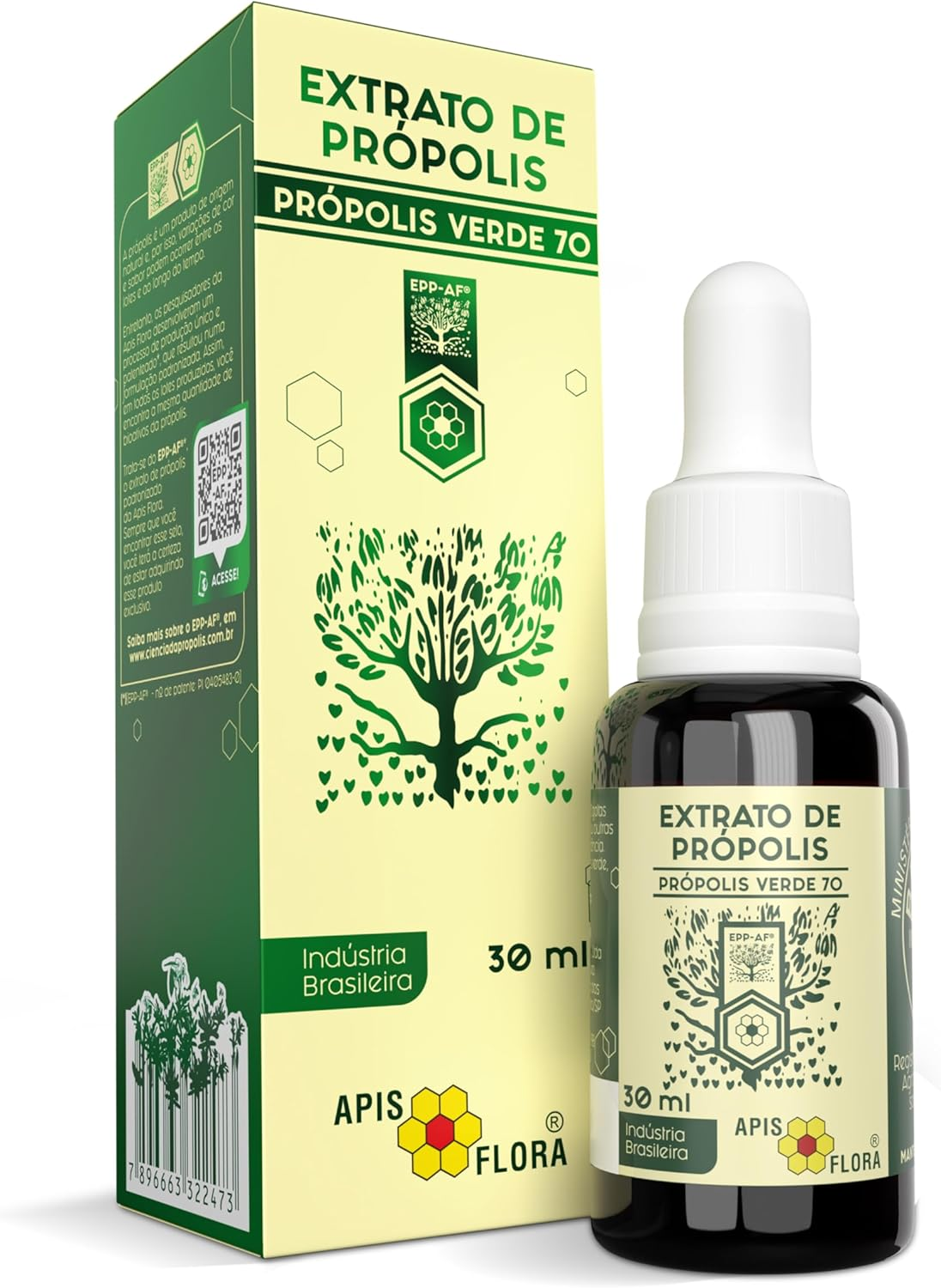 Apis Flora Extrato De Própolis Verde 70 – 30 Ml Linha Própolis