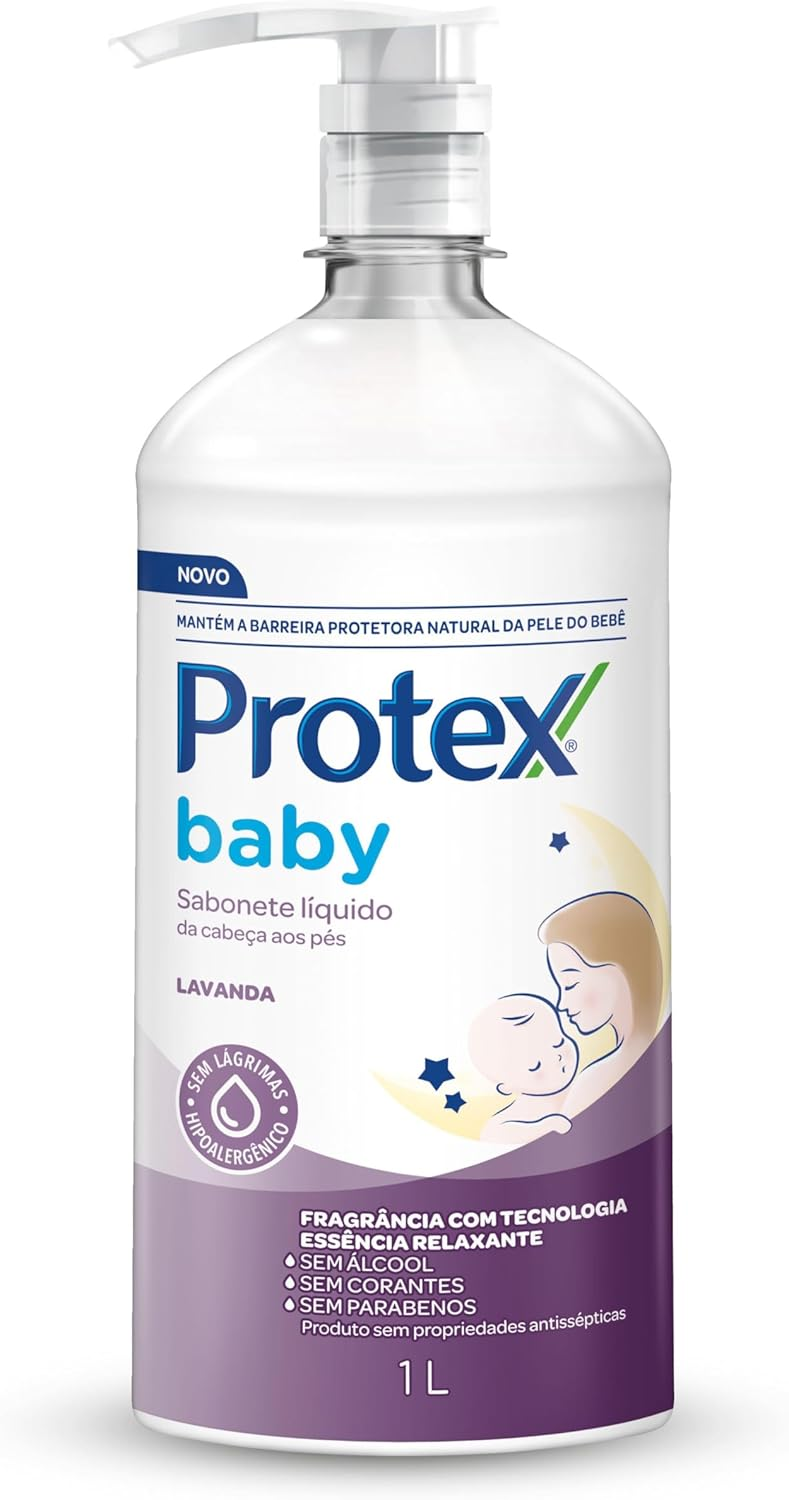 Protex Sabonete Líquido para bebês Baby Lavanda 1L Garrafa