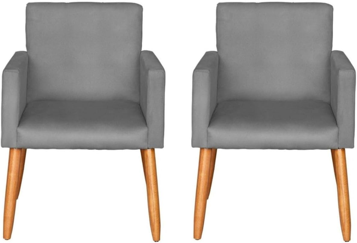 Kit 2 Poltronas Cadeira Decorativa para Sala de estar