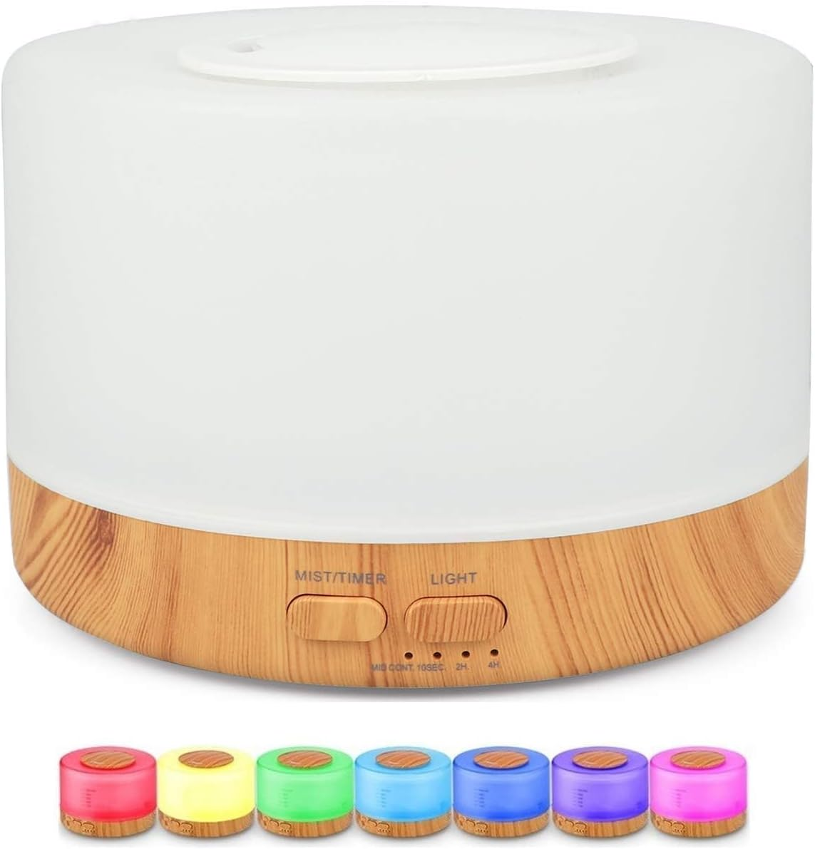 Difusor Aromatizador Umidificador de Ar Ultrassônico NO2PROBLEMS Purificador Aroma Difusor Portátil Led 7 Cores