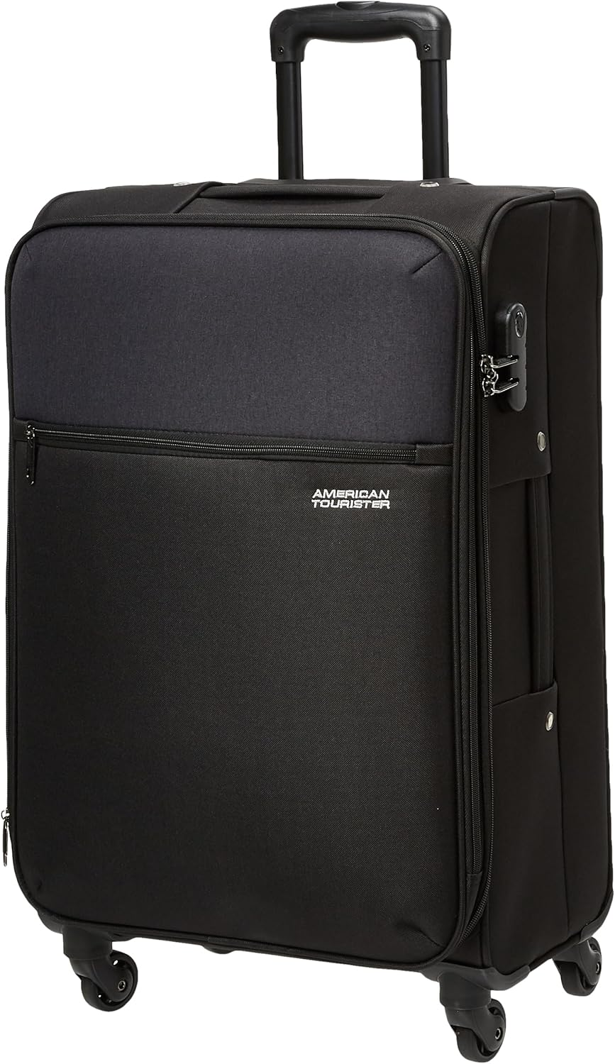 American Tourister Mala de Viagem Frankfurt Preta Média Expansível