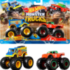 Hot Wheels Monster Trucks Veículo de Brinquedo Pacote Surpresa 2 Carros