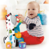 Fisher-Price Brinquedo para Bebês Zebra Blocos Surpresa para crianças a partir de 6 meses