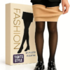 Meia Calça Termica Veludo Preta Translúcida Tamanho Único (36 Ao 44) – Confortável Resistente Forrada Para Frio Extremo Inverno Feminina Casual