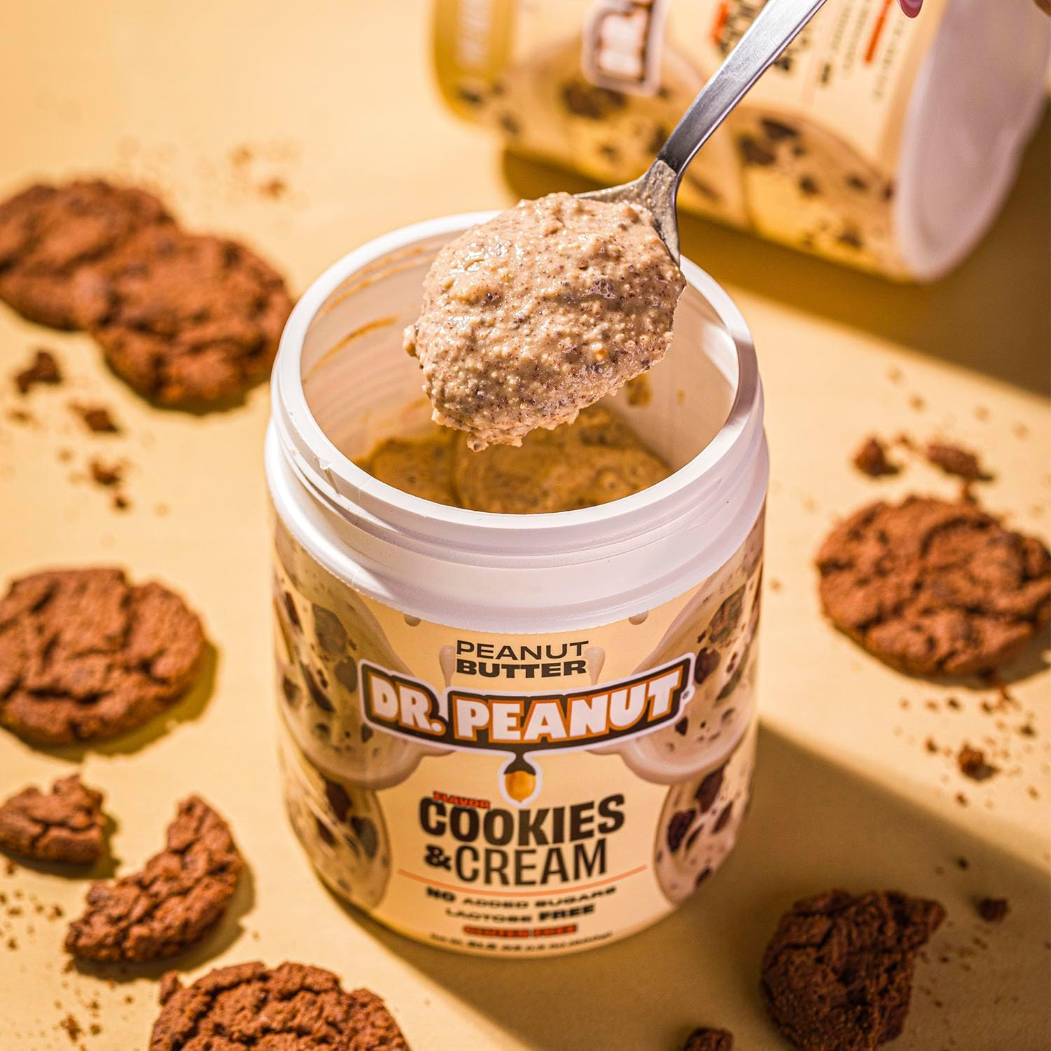Dr Peanut Pasta De Amendoim – 600G Cookies And Cream Com Whey – Dr. Peanut