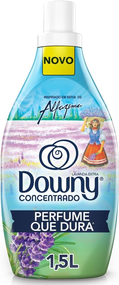 Downy Amaciante Concentrado Seiva de Alfazema 1.5L, Rende 6L, Perfume com Lavanda