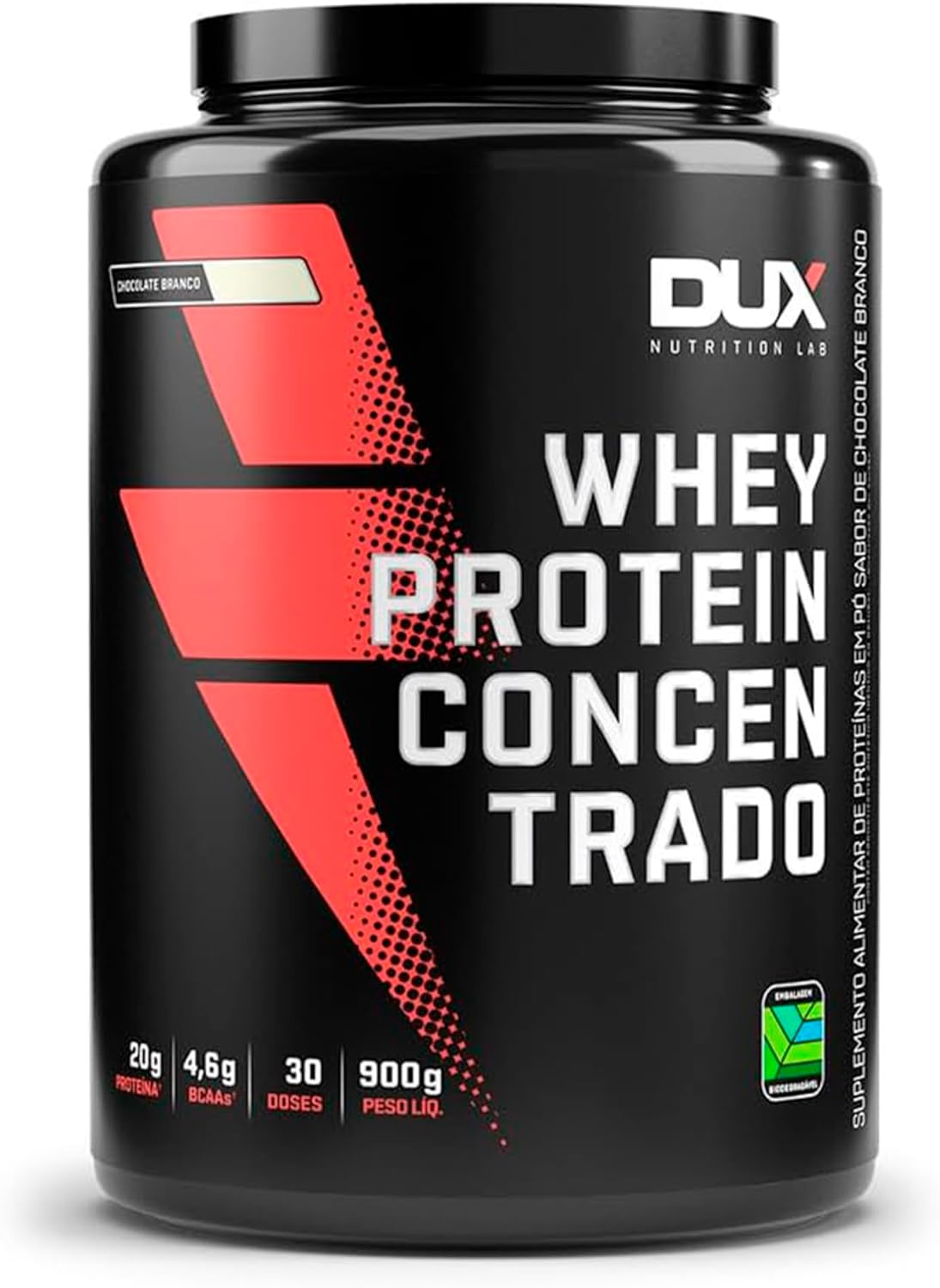 Whey Protein Concentrado Chocolate Branco Pote 900g